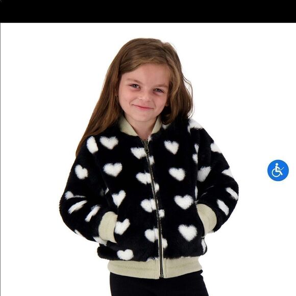 🔥Andy & Evan Girls Reversible Bomber Jacket 3T 2 in 1 - Picture 4 of 9